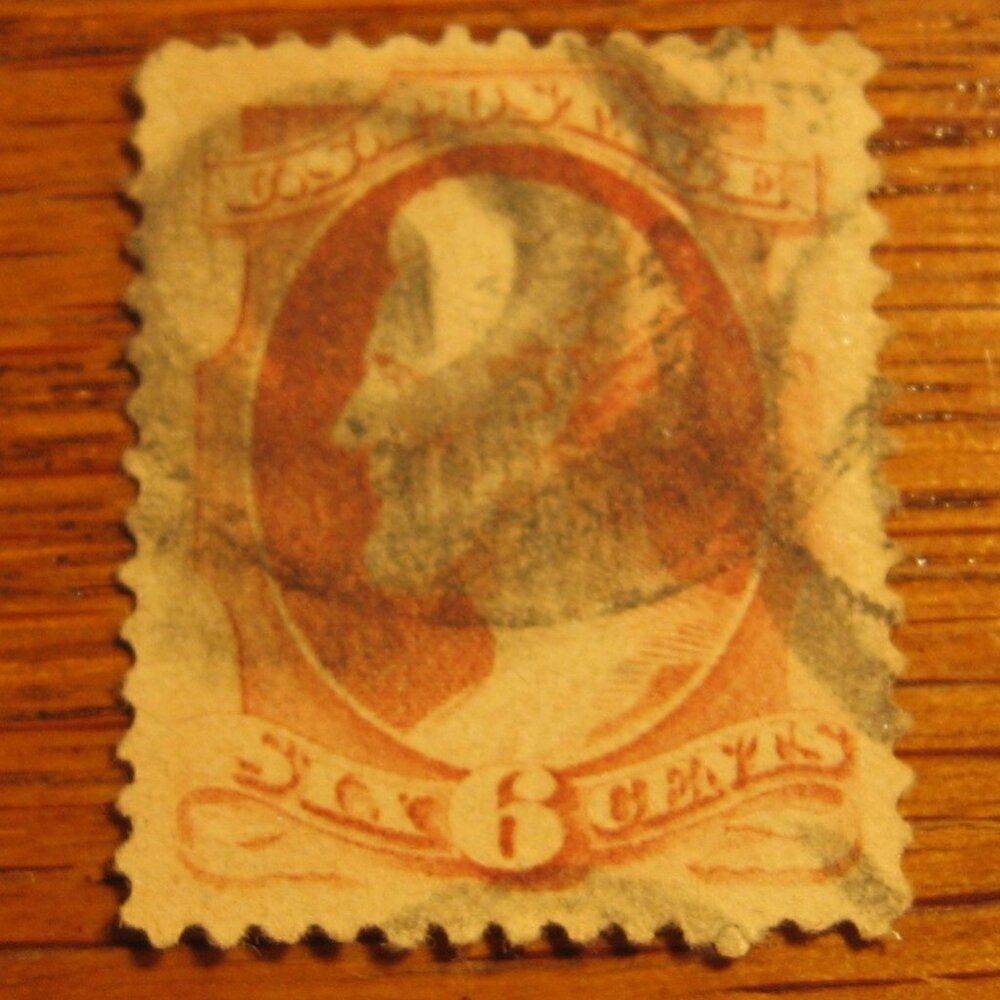 1879 Abraham Lincoln American Bank Note 6 cent stamp